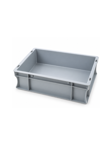Bac de rangement Euronorm gris 40 × 30 × 12 cm – Réf : E4312