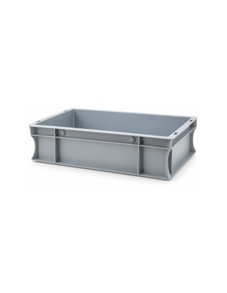 Bac de rangement Euronorm gris 40 × 30 × 12 cm – Réf : E4312