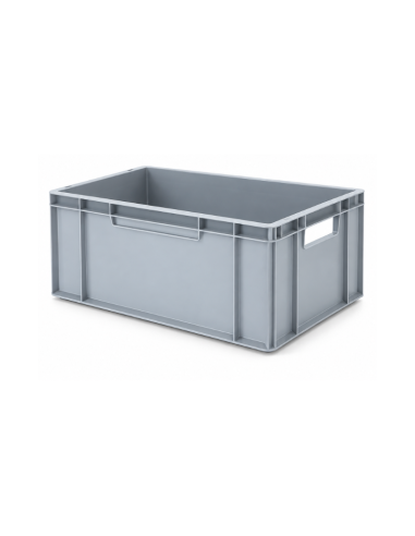 Bac de rangement Euronorm gris 60 × 40 × 24 cm – Réf : E6424