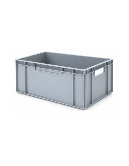 Bac de rangement Euronorm gris 60 × 40 × 24 cm – Réf : E6424