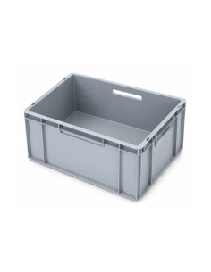 Bac de rangement Euronorm gris 60 × 40 × 24 cm – Réf : E6424 2