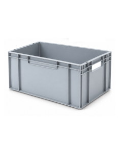 Bac de rangement Euronorm gris 60 × 40 × 40 cm – Réf : E6440