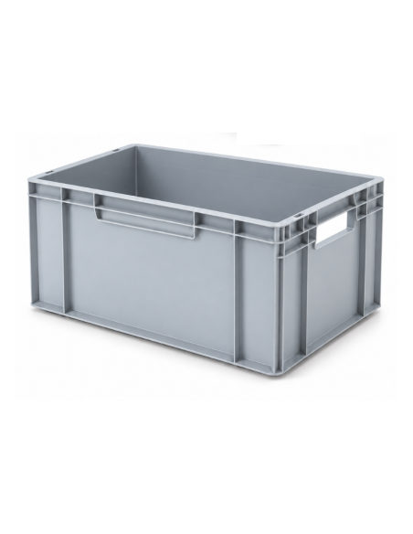 Bac de rangement Euronorm gris 60 × 40 × 40 cm – Réf : E6440