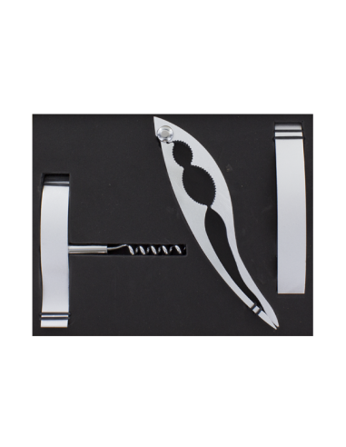 Set de 3 - Tire-bouchon / Casse-noix / Décapsuleur