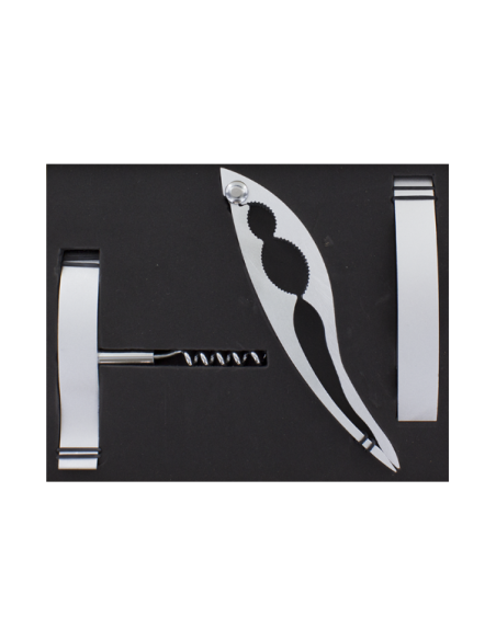 Set de 3 - Tire-bouchon / Casse-noix / Décapsuleur