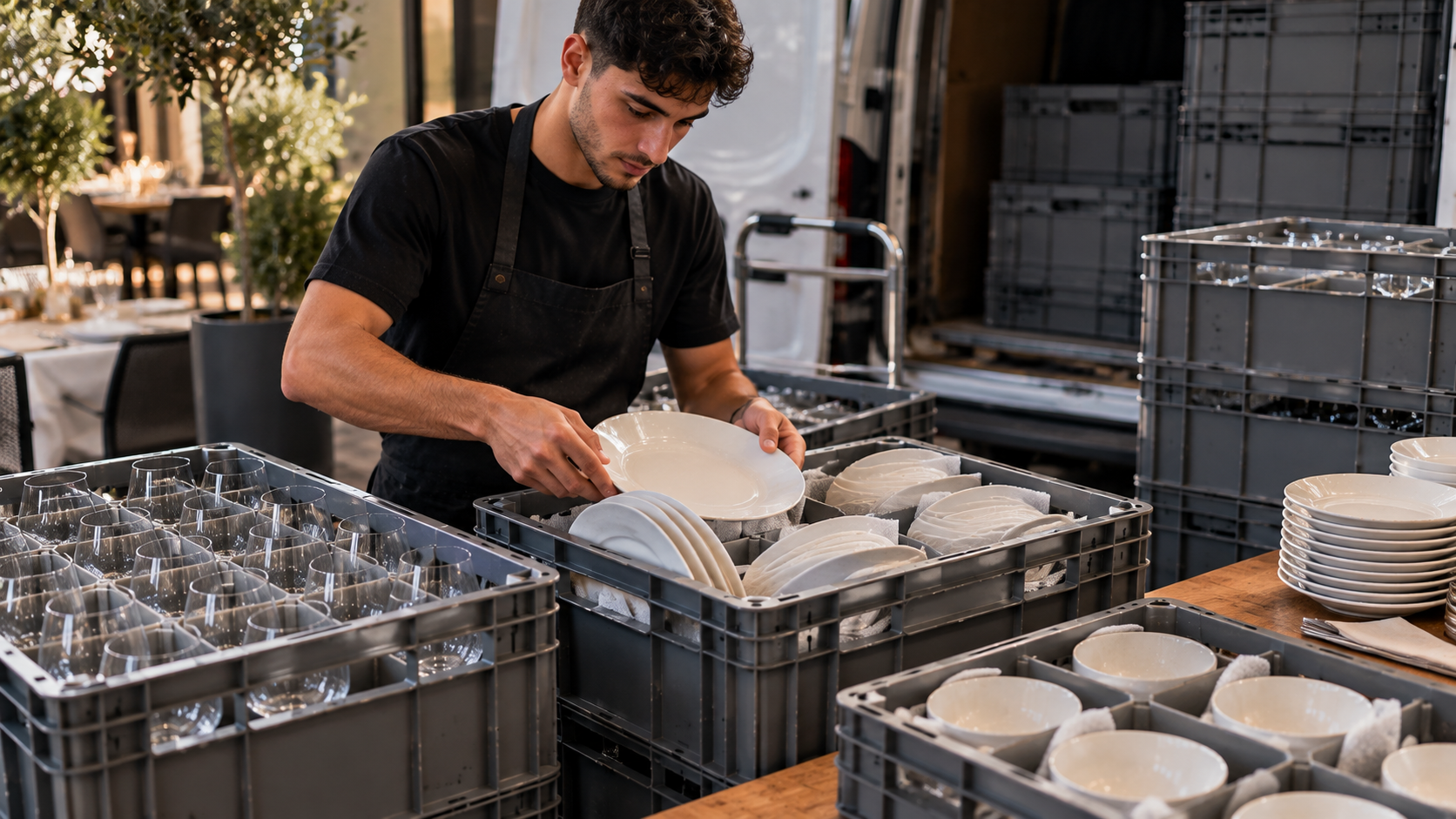 Comment stocker et transporter la vaisselle et les verres en toute sécurité ?